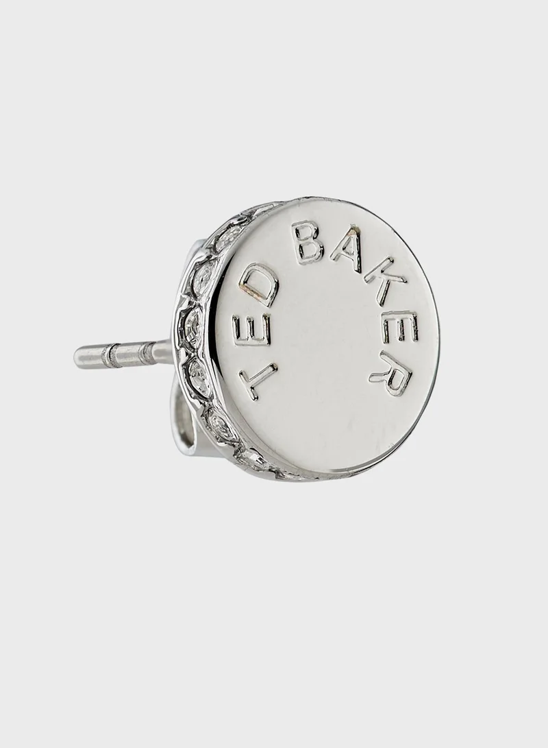 Ted Baker Seesay Sparkle Dot Logo Stud Earrings