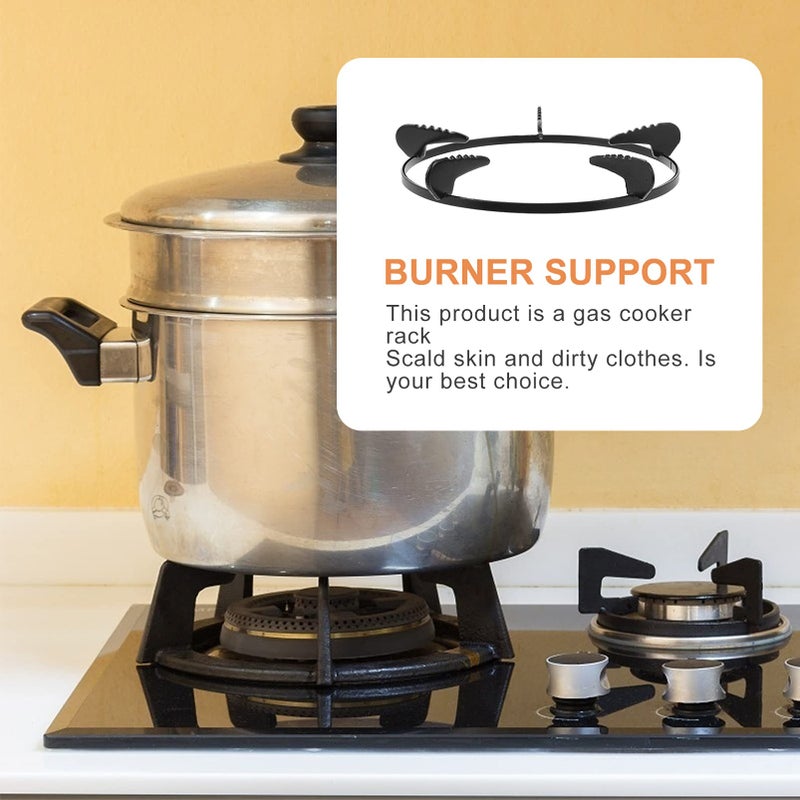 2 Burner Bracket Gas Hob Support Wok Stand Holder Iron Rack Round - Image 5