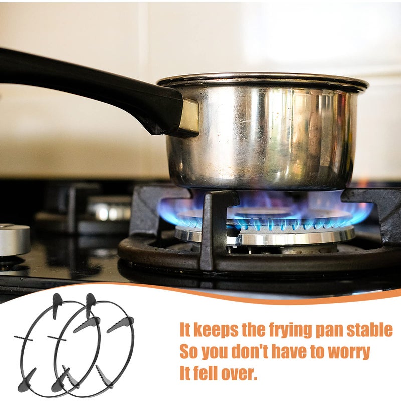 2 Burner Bracket Gas Hob Support Wok Stand Holder Iron Rack Round - Image 3