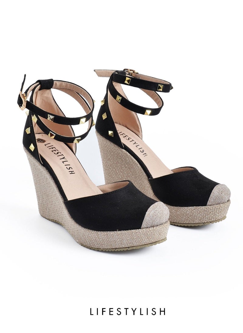 LIFESTYLISH Sn-W4- Shose Heel Wedges -Black  - Image 2