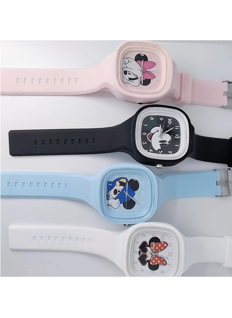 Disney - Disney Mickey Minnie Square children's silicone watch - Image 1