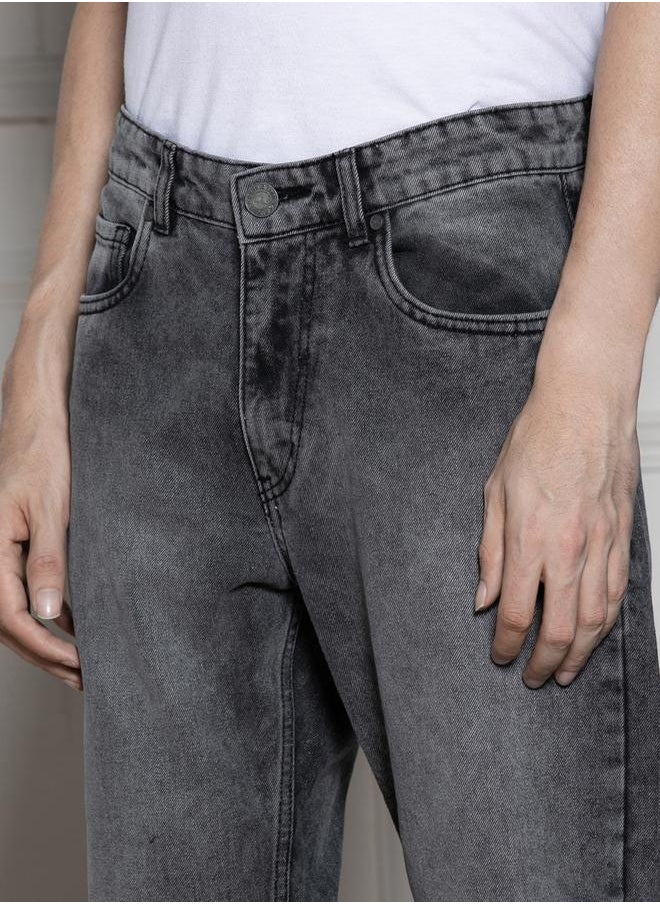 Dennis Lingo Men’s Light Grey Relaxed Fit Jeans  - Image 2