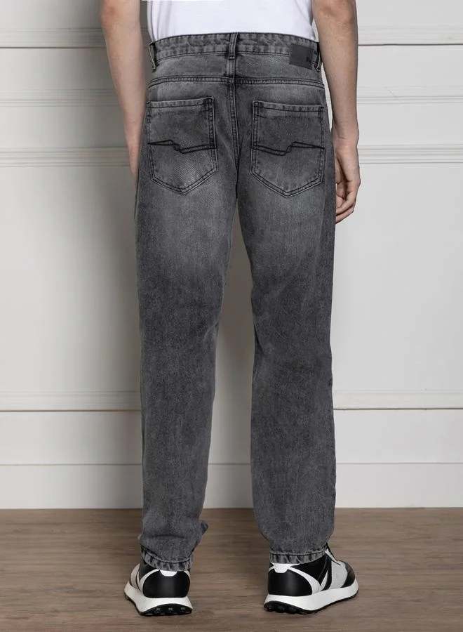 Dennis Lingo Men’s Light Grey Relaxed Fit Jeans