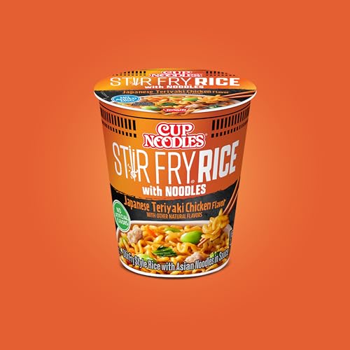 Nissin Cup Noodles Stir Fry Rice with Noodles, Japanese Teriyaki Chicken, 2.75 Ounce (Pack of 6) - Image 5
