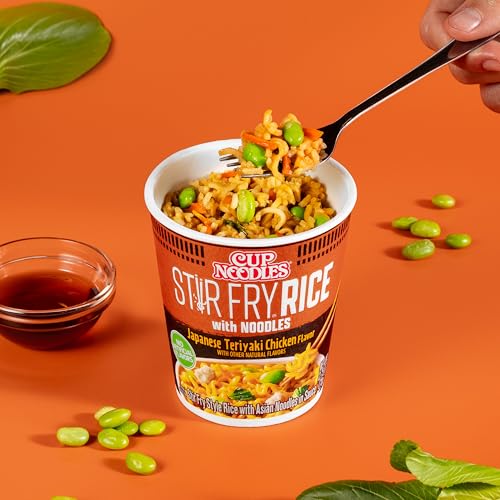 Nissin Cup Noodles Stir Fry Rice with Noodles, Japanese Teriyaki Chicken, 2.75 Ounce (Pack of 6) - Image 3