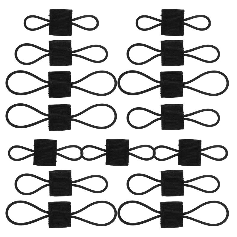 Black Small Medium Large Tactical Backpack Straps Attachments Set 15pcs - Image 2