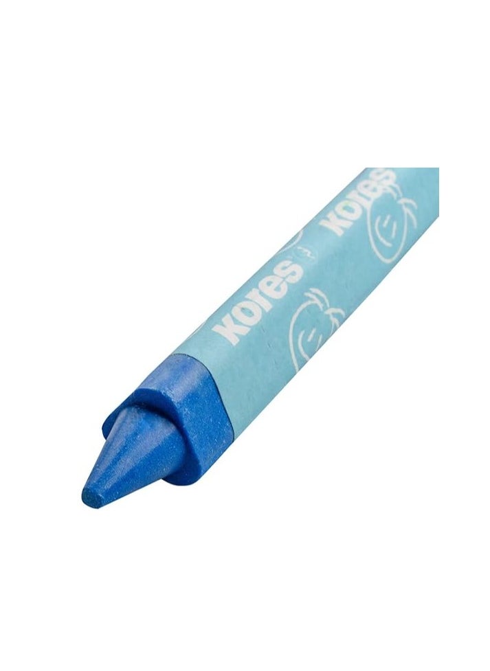 Kores Krayones Wax Crayons, Jumbo Size 14MM, Triangular, Box of 12 Assorted Colours  - Image 3