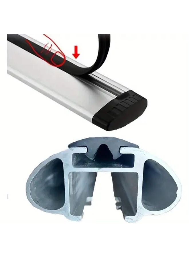 Black Heavy Duty Rubber Roof Rack Strip 300cm Weatherproof Wind Resistant Easy Install - Image 4