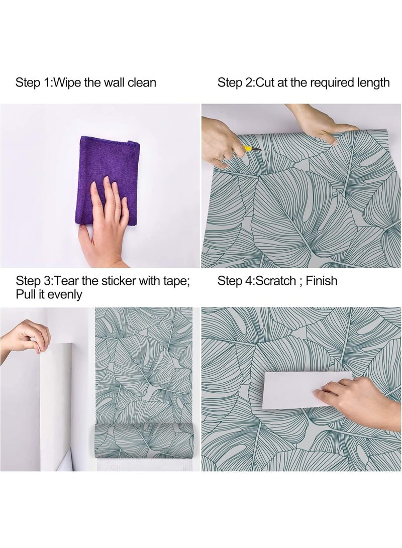 [ بفك ] 40cm * 5M ورق الحائط ، التصميم الإبداعي ، لون نمط خلفية ذاتية اللصق ، تنطبق على مجموعة متنوعة من ديكور المنزل - Image 3