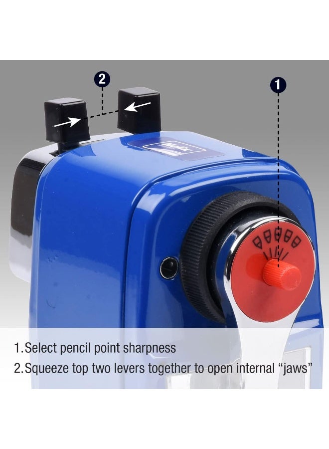 Helix Metal Desktop Pencil Sharpener Assorted Colors - Image 3