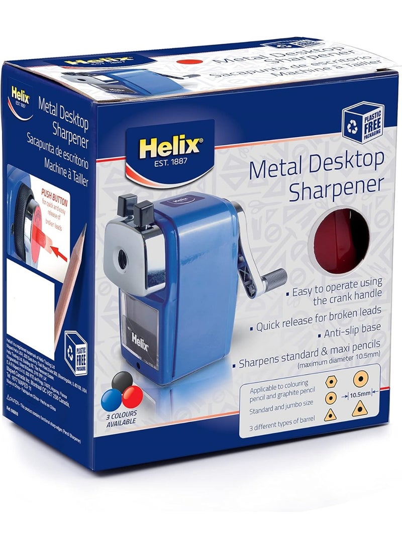 Helix Metal Desktop Pencil Sharpener Assorted Colors - Image 2
