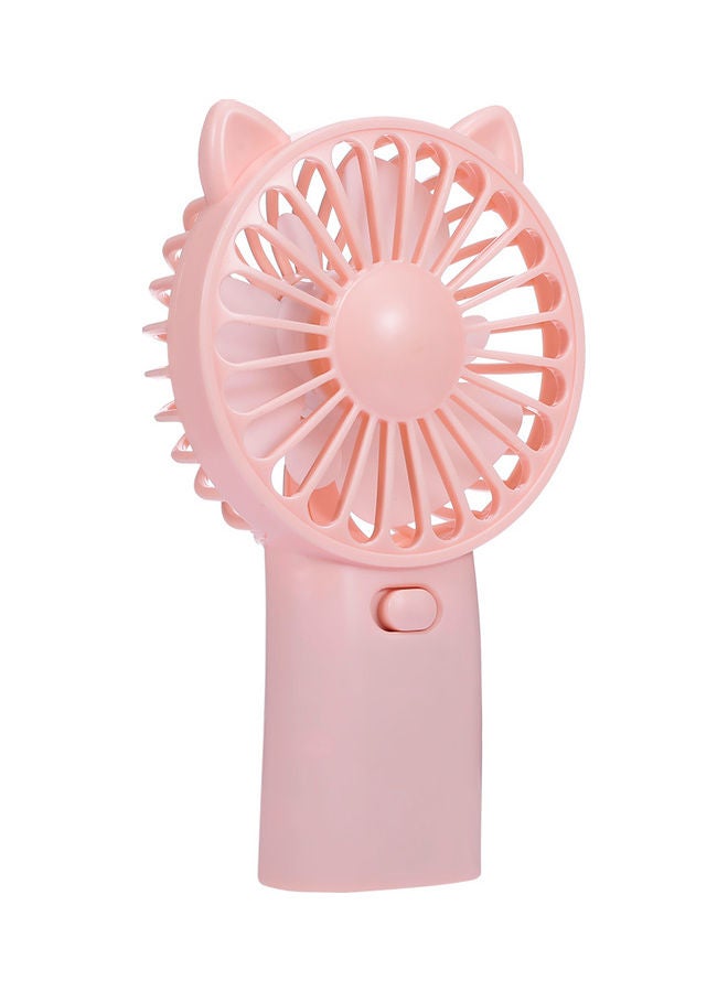 NIBEMINENT USB Mini Handhold Summer Cool Rechargeable Fan Pink  - Image 2