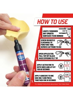Loctite Rapid Dual Action All Plastic Glue Clear 4 ml 681925  - Image 3