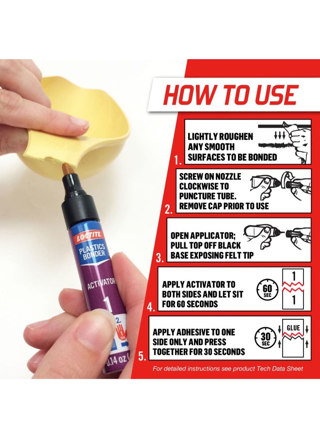 Loctite - Rapid Dual Action All Plastic Glue Clear 4 ml 681925 - Image 1