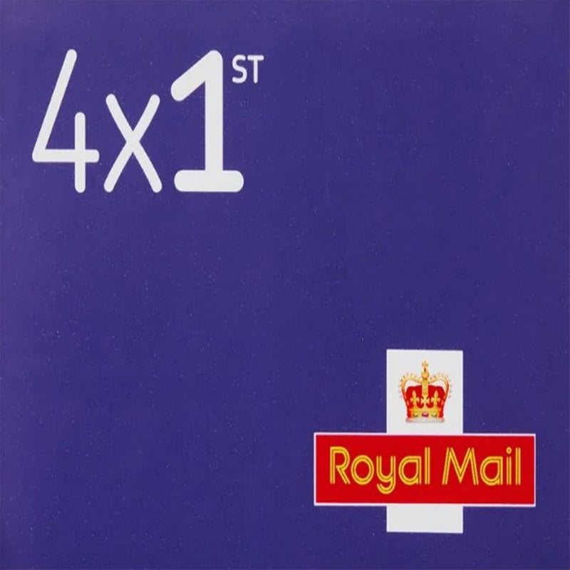 Royal Mail 4 x 1st Class Standard Self Adhesive BARCODED Postage Stamps - NEW STYLE - Image 3