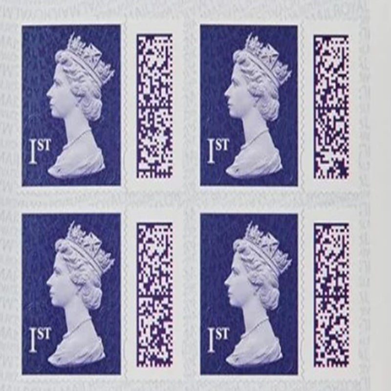 Royal Mail 4 x 1st Class Standard Self Adhesive BARCODED Postage Stamps - NEW STYLE - Image 2