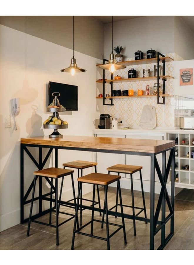 Mobellya EGI ronLoft Kitchen Set Black Steel - Image 1