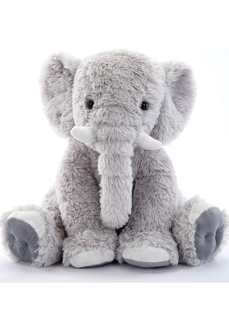 Elephant Plush Pillow, 45cm Stuffed Elephant Body Pillow, Realistic Cute Co-sleeping Elephant Toy, Soft Elephant Backrest Pillow,  for Home Decor  - Image 1