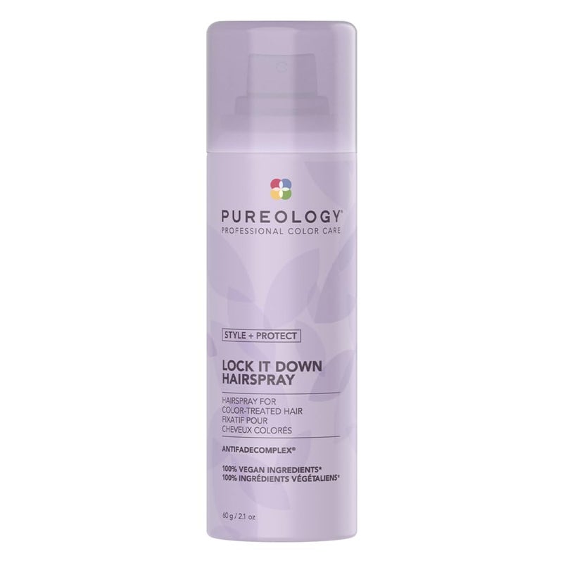 Pureology Style + Protect Lock It Down Hairspray for Color-Treated Hair, Maximum Hold, 11 Ounce - Image 1