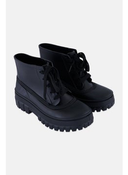 TRUFFLE COLLECTION Women Lace Up Ankle Boots, Black  - Image 1
