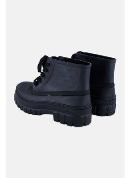 TRUFFLE COLLECTION Women Lace Up Ankle Boots, Black  - Image 2