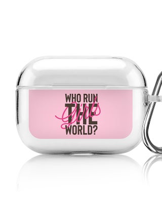 Classic Clear printed Case for Apple AirPods Pro 2nd Generation Thin Transparent Cover [Designed for Apple AirPods Pro 2nd Generation] - Who run the world? - pzsku/Z3D421C3FD241B124DF46Z/45/_/1697116433/e2f18484-f16c-4da1-8b1b-b9f9980505e0