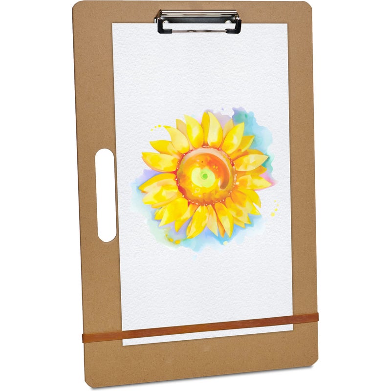 Artlicious Drawing Board - 13 x 17 Sketch Boards with Handle for Drafting Art - Portable Wooden Clipboard for Class or Studio Fit in Artists Tote - Image 1