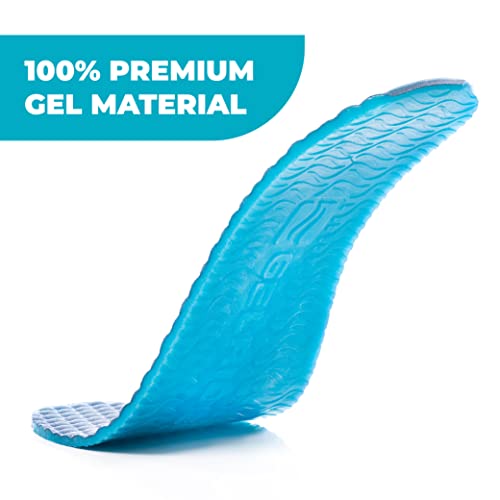 GELRIDE Classic Gel Insoles Pair for Walking, Running, Sports, Formal and Safety Shoes - All Day Comfort - Made In India (Pack of 1 Pair, Regular (9-12 UK)) - Image 2