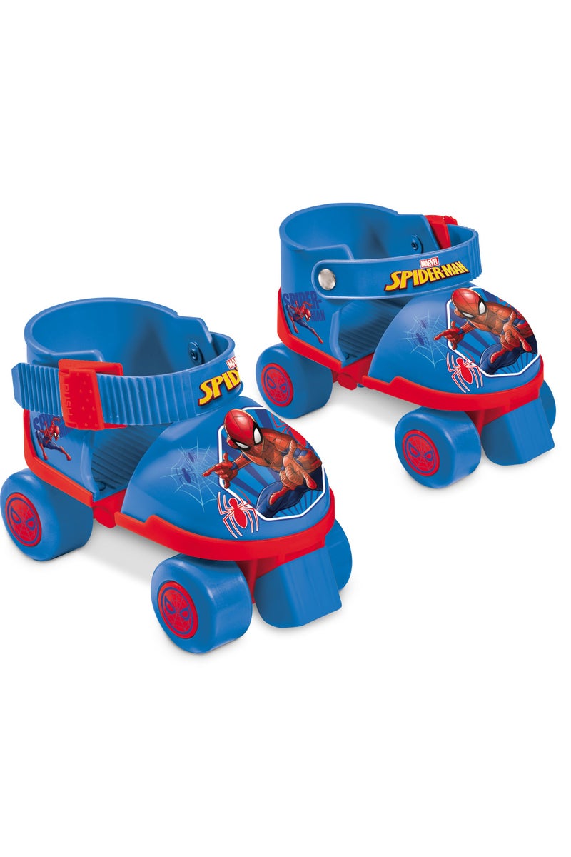 Mondo 4-wheeled Spiderman Roller Skates Set with Safety Pads, Adjustable Fit to Size 22-29 | Skater | Skates for Kids | Outdoor Adventure - Image 1