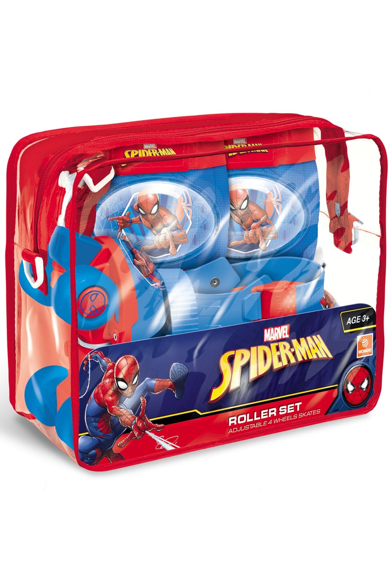 Mondo 4-wheeled Spiderman Roller Skates Set with Safety Pads, Adjustable Fit to Size 22-29 | Skater | Skates for Kids | Outdoor Adventure - Image 3