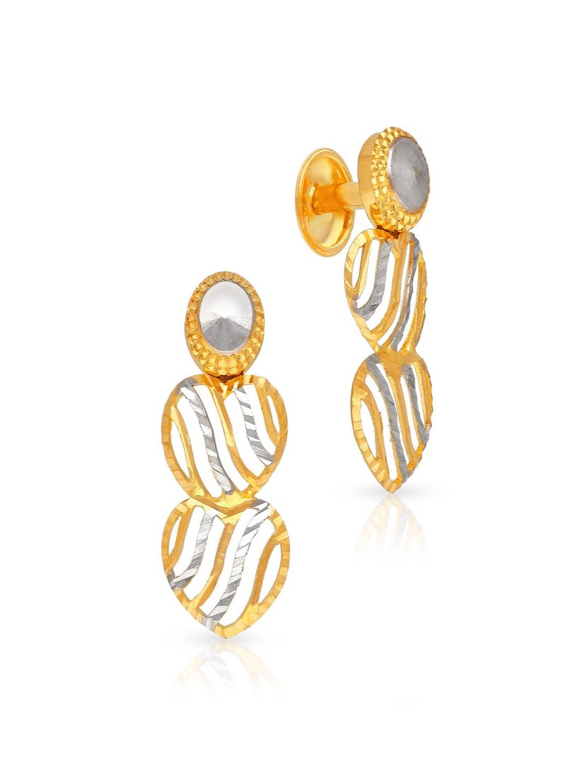 Malabar Gold and Diamonds 22 Carat 916 Purity Gold Earring EG4609941T for Women  - Image 1