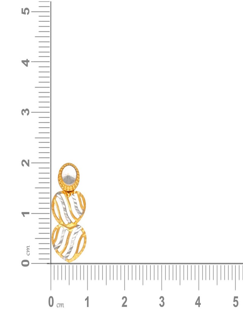 Malabar Gold and Diamonds 22 Carat 916 Purity Gold Earring EG4609941T for Women  - Image 4