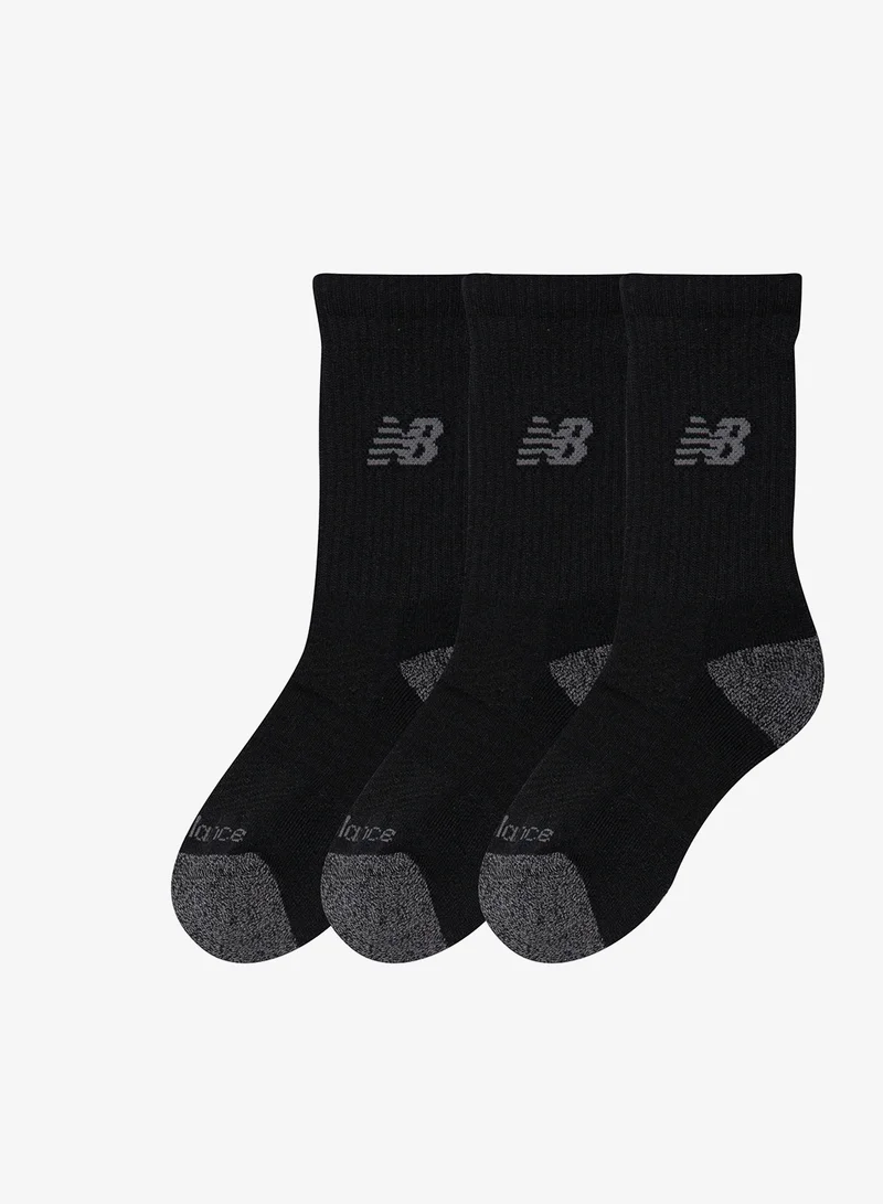 New Balance Youth 3 Pack Active Crew Socks