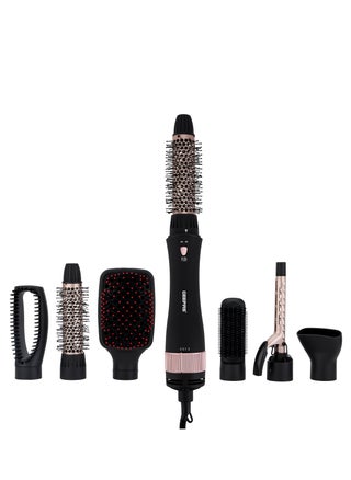 Geepas 8-IN-1 Hair Styler- GH86070, 2 Speed and 7 Attachments, 360-Degree Swivel Cord with Detachable Key, Perfect for Salon and At Home Styling, 7 Interchangeable Heads, 2 Years Warranty, Black and G - pzsku/Z3D42413893CE333989A8Z/45/_/1697101470/a5ab0e30-5f6d-4624-8394-64632a923093