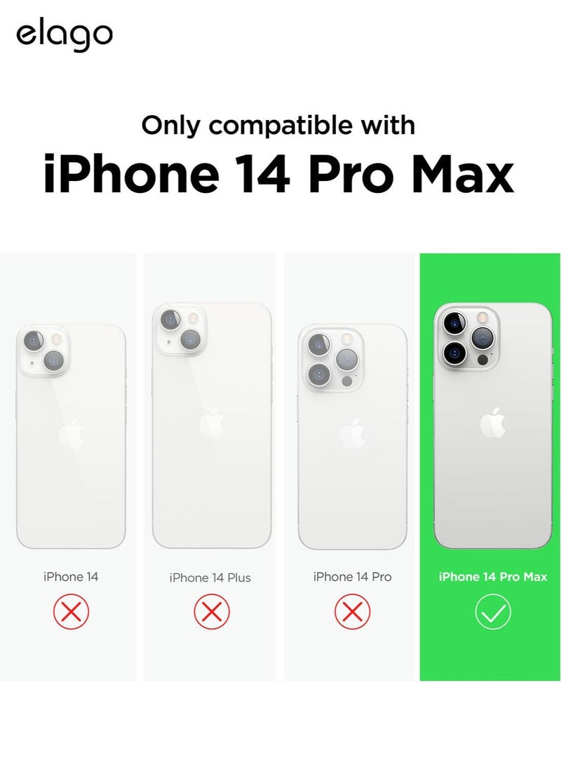 Glide for iPhone 14 Pro Max Case Cover - Dark Grey Yellow