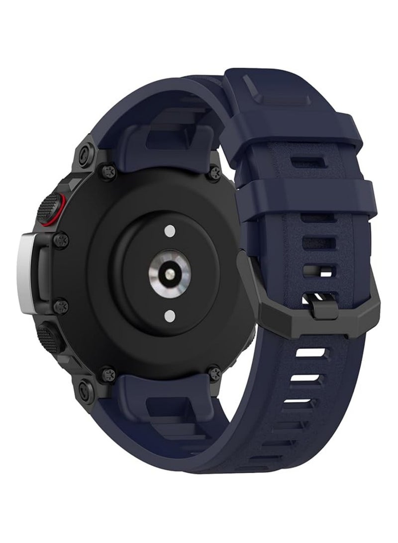 Band Compatible for Amazfit T-Rex 2 Wrist Strap Soft Silicone Replacement Watch Band Adjustable Wristband for Huami Amazfit T-Rex 2 Watchband with Tools - Image 4