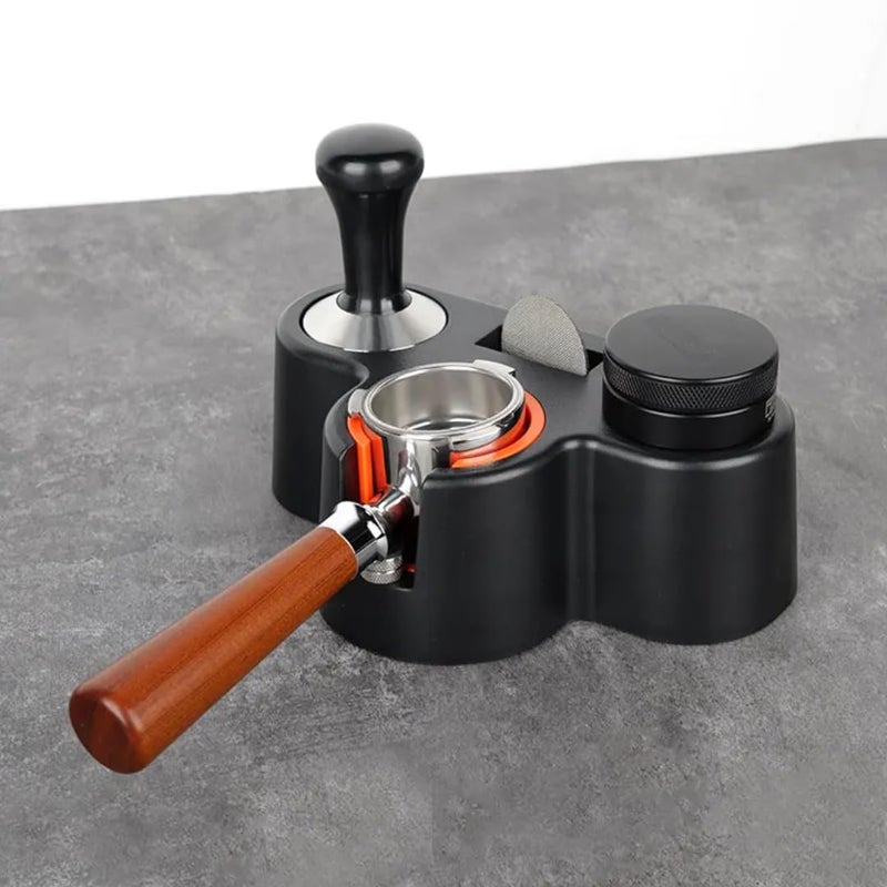 Press Station & Knock Box 5 * 1 Premium Anti-Slip Espresso Accessories & Piston Organizer | Elegant Espresso Tamper Station for 51-58mm Tampercarsco - Image 4