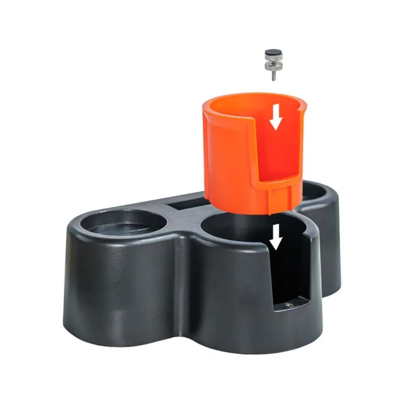 Press Station & Knock Box 5 * 1 Premium Anti-Slip Espresso Accessories & Piston Organizer | Elegant Espresso Tamper Station for 51-58mm Tampercarsco - Image 3