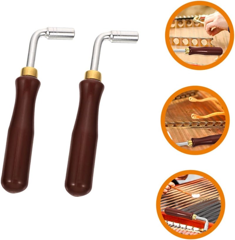 2pcs Dulcimer Tuning Wrench Lightweight Instrument Accessory for Easy String Versatile Tool for Yangqin Players Your Playing - Image 3