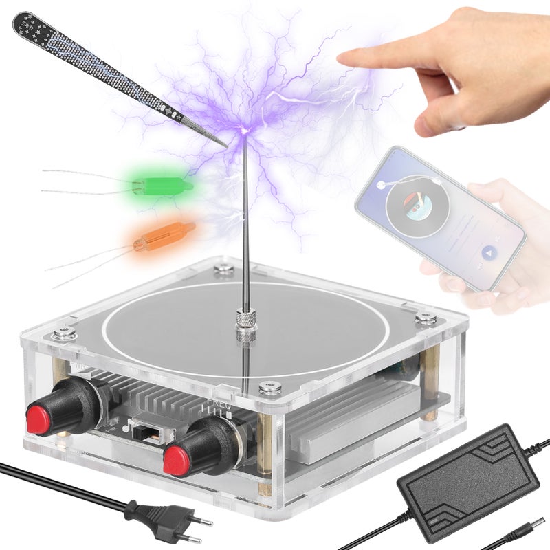 Portable Handheld Tesla Coil Speaker BT Speaker ArtificialLightning Generator Electric Arc Generator Scientific Experiment Tesla Coil - Image 4