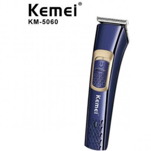 Kemei 5-Piece Rechargeable Hair Trimmer Set Blue/Gold - Image 1