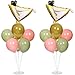 Naozinebi Martini Birthday Party Balloons Stand Kit 2 Sets With 2 Martini Glass Ball Foil Balloons Centerpiece for Tables for Women Girls Birthday Baby Bridal Shower Bachelorette Wedding Decorations - Image 2