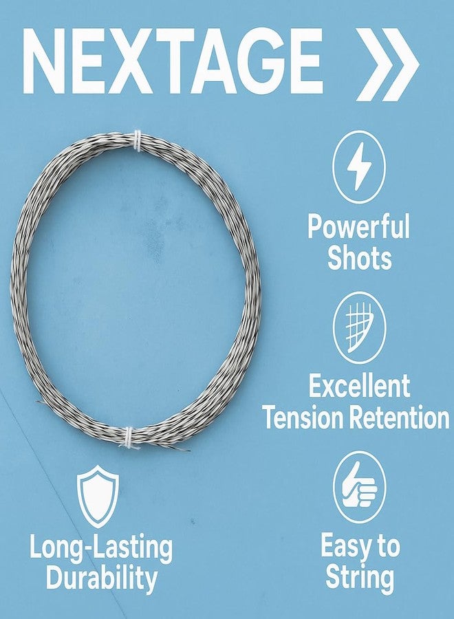 Nextage Badminton Gut String | 10 Meter Synthetic | High Tension Durable String for Racket Restringing | Color as per Availability - Pack of 1 (12) - Image 3