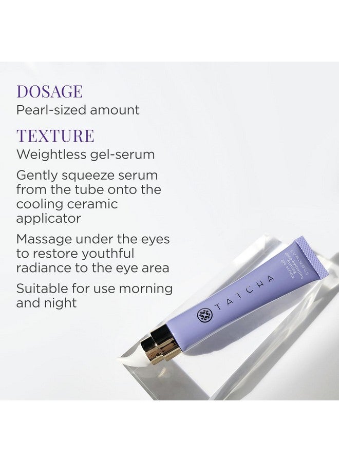 سيروم تاتشا لومينوس لترطيب عميق وشد منطقة العين | سيروم مرطب فوري غني بالكافيين للعينين لعلاج الخطوط الدقيقة والانتفاخات، ١٥ مل | ٠.٥ أونصة - Image 4