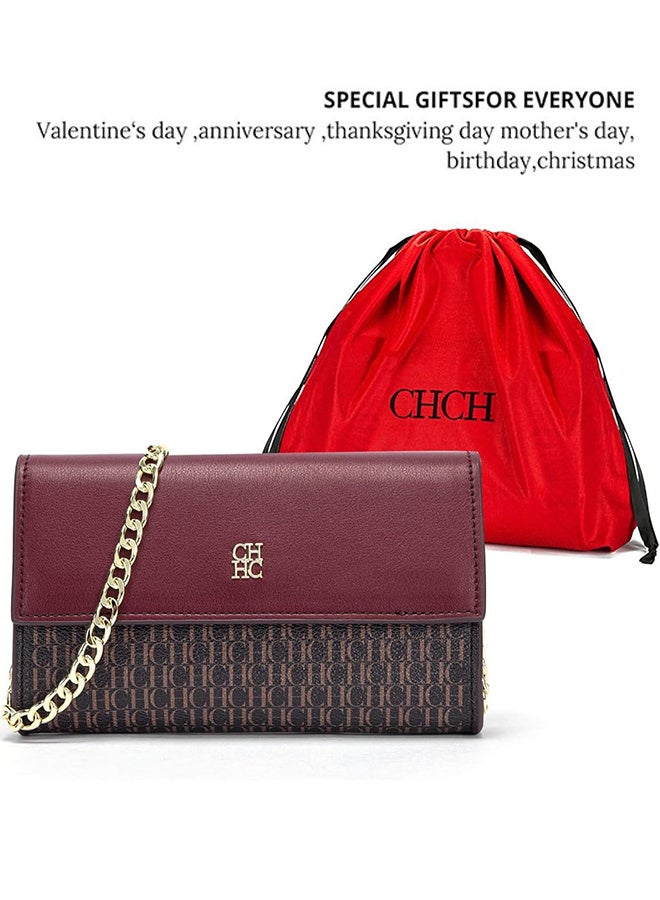 Chchmu CHCH Women's Shoulder Bag, Light Luxury Retro Design, Chain Bag, Letter Elements, Color Matching Women's Chain Bag, Suitable For Multiple Scenes, Women's Gift - Image 4