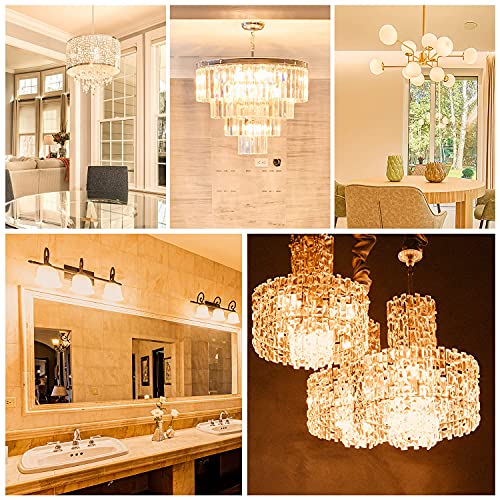 DiCUNO G9 LED Light Bulb 4W, 40W Halogen Replacement, Warm White 3000K, 450 Lumen, G9 Bi-Pin Ceramic Base Bulb, 120V, Non-dimmable, for Chandelier Lighting, Pendant Light, 6-Pack - Image 5