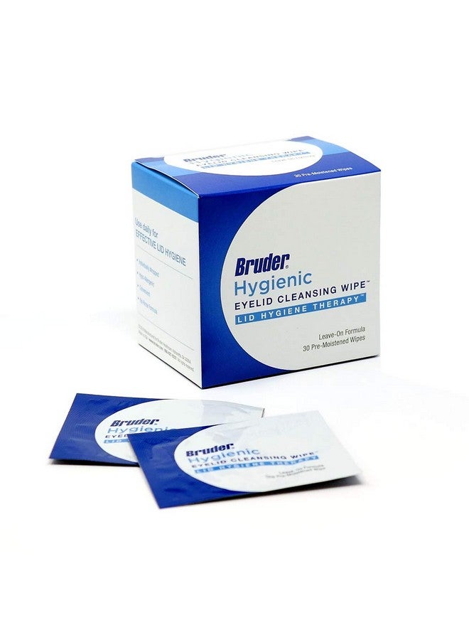 Bruder Hygienic Eyelid Cleansing Wipes (Pack of 2) | Rinse-free Exfoliating Wipes Remove Excess Oil and Debris from Eyelids & Lashes | 30 Count Box - Image 2