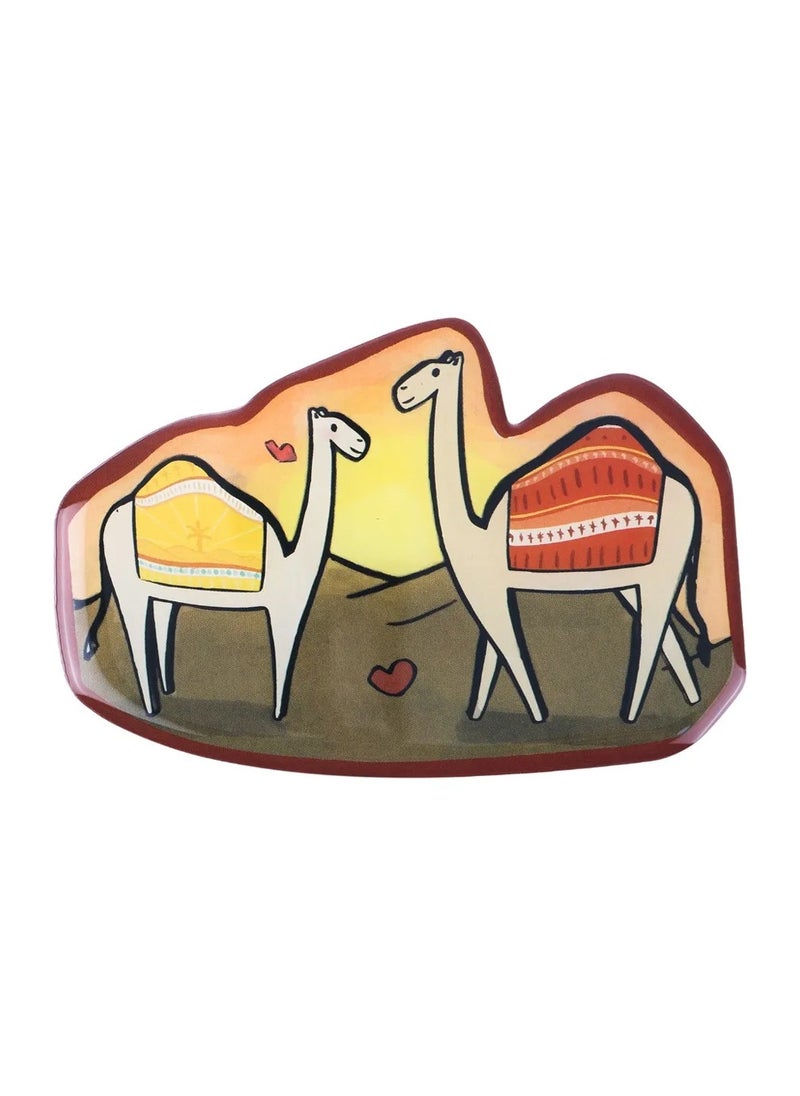 SHABABUNA x HNAK Fridge Magnet by Shababuna X Hnak, comes with a cultural design with a nice camel-printed and inspired by Saudi landmarks | High Quality and Long Lasting | made in Saudi Arabia - DAR-2  - Image 1