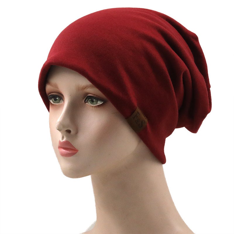 Winter Beanie Women Knitted Brim Sweet Thick Warm Casual Hat - Image 1