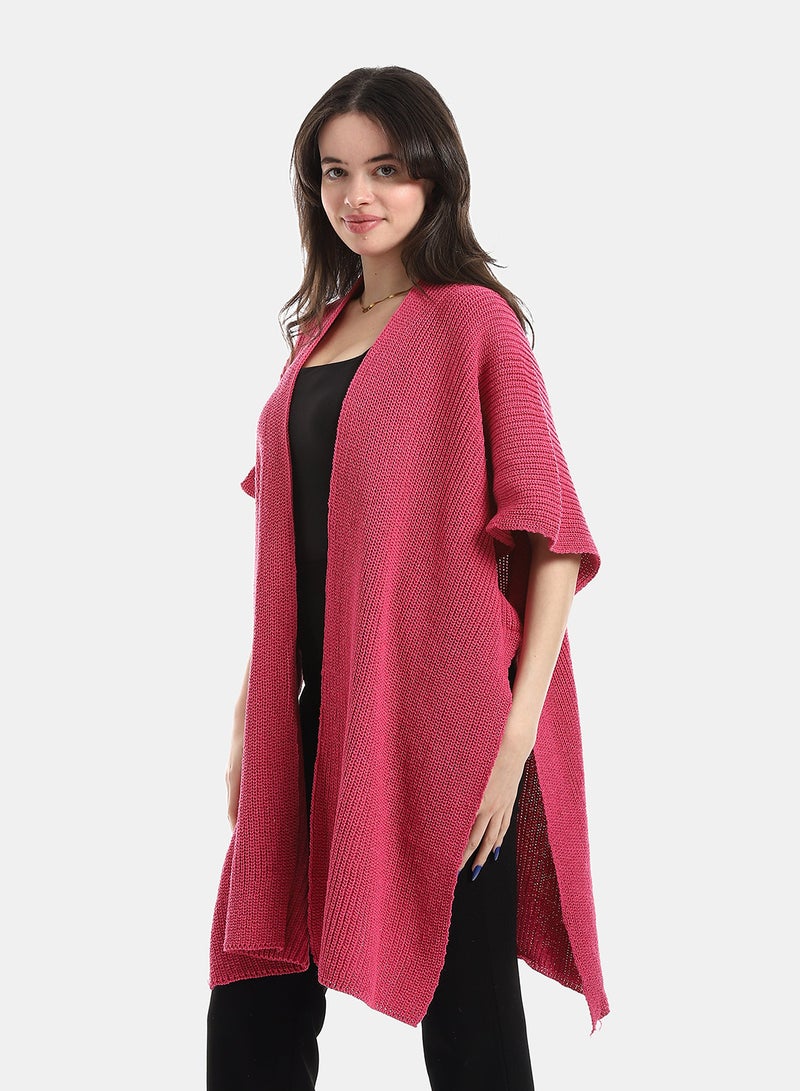 Andora Pink Regular Fit Cape - Image 2